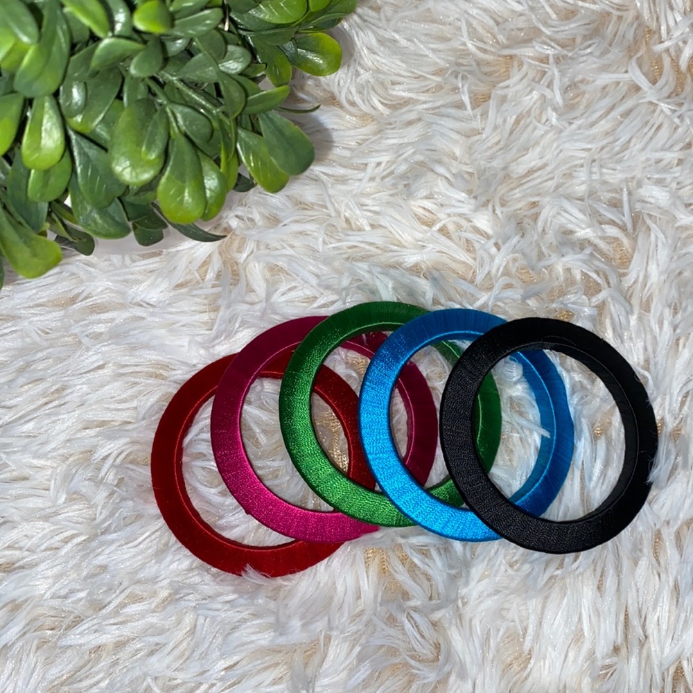 Wood Yarn Stackable Bracelet
